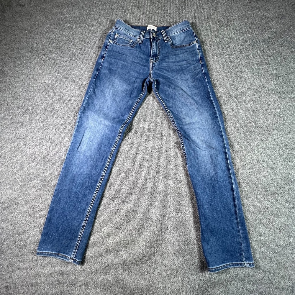 Signature by Levi's Jeans Men's 28x30 Blue Cotton Denim Straight Faded Stretch